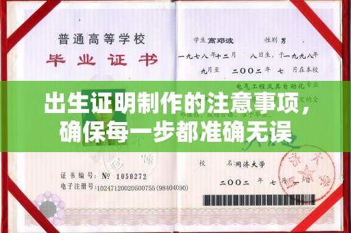萧县出生证明制作的注意事项，确保每一步都准确无误