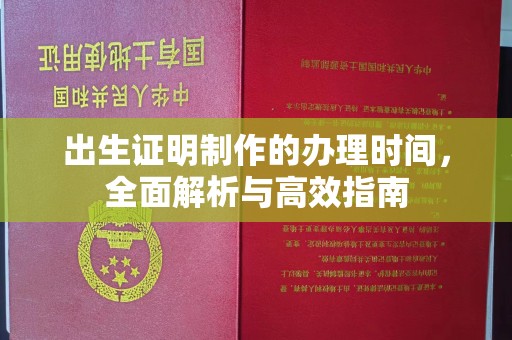 萧县出生证明制作的办理时间，全面解析与高效指南
